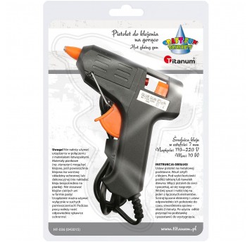 Pistolet do kleju na gorąco Titanum 10w 7mm MAŁY