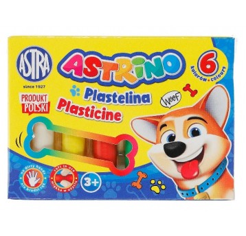 Plastelina ASTRA astrino 6 kolorów