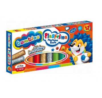 Plastelina BAMBINO 12 kolorów