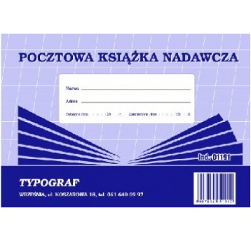 Pocztowa książka nadawcza A5 1szt /5