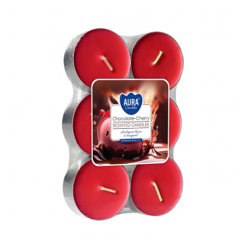 Podgrzewacz świeca MAXI AURA Czekolada Wiśnia 6szt