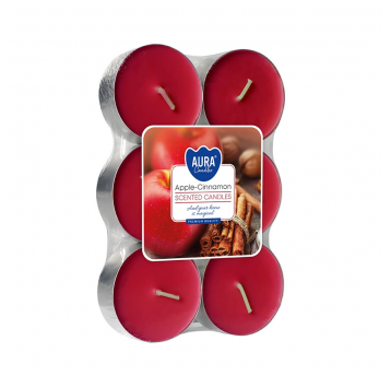 Podgrzewacz świeca MAXI AURA Jabłko Cynamon 6szt