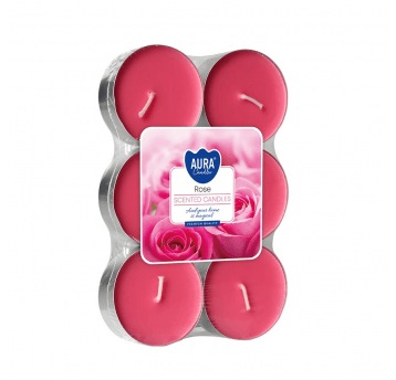Podgrzewacz świeca MAXI AURA Róża 6szt
