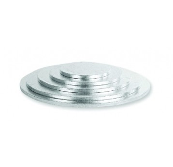 Podkład okrągły GRUBY srebny 33cm 1,2cm 1szt /5