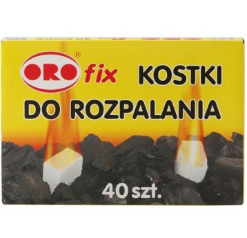 Podpałka ORO FIX biała 40 kostek /24