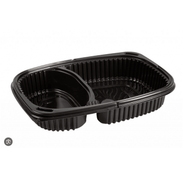 Pojemnik COOK 2-DZ 1100ml 45mm CZARNY 40szt /8