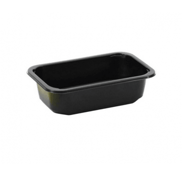 Pojemnik zgrzew 187x137x50 CZARNY 850ml 640szt
