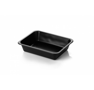 Pojemnik zgrzew 187x137x63 CZARNY 1000ml 640szt