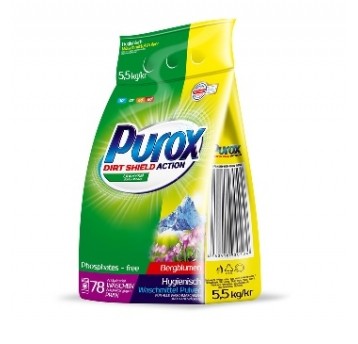 Proszek do prania 5,5kg PUROX Uniwersalny ZIELONY