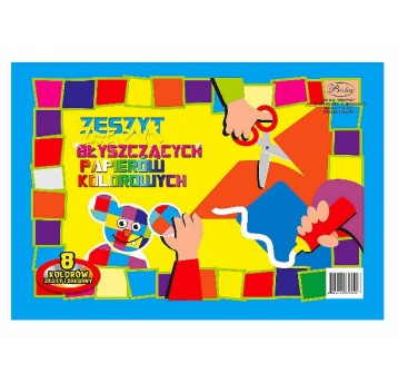 PROTOS zeszyt papierów kolorowych A4 BŁYSZCZĄCY
