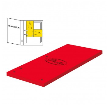 Przekładki indeks czyste 1/3 A4 Czerwone PROTOS