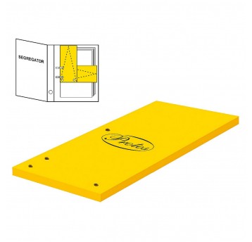 Przekładki indeks czyste 1/3 A4 Żółte PROTOS