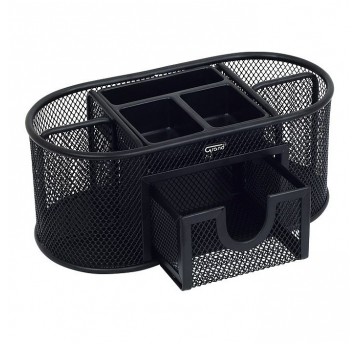 Przybornik na biurko Grand - czarny (GR-1776)