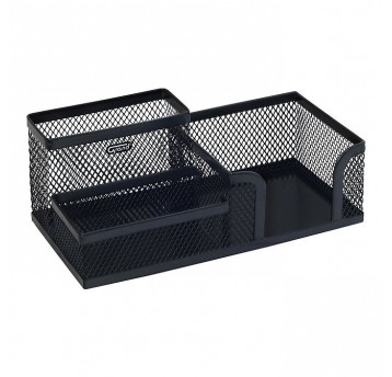 Przybornik na biurko Grand czarny metal GR-093