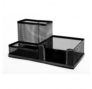 Przybornik na biurko Tres czarny