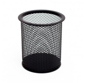 Przybornik na biurko Tres Okrągły czarny