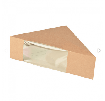 Pudełko na kanapkę karton okienko 12x12x5cm 50szt