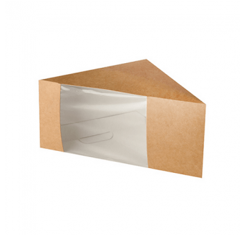 Pudełko na kanapkę karton okienko 12x12x8cm 50szt