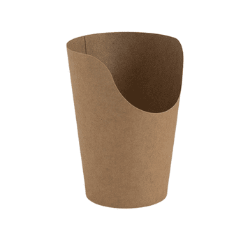 Pudełko WRAP FRYTKI 350ml kraft KRAM 65szt