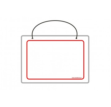 Pusta okienko Tabliczka A5 laminowana