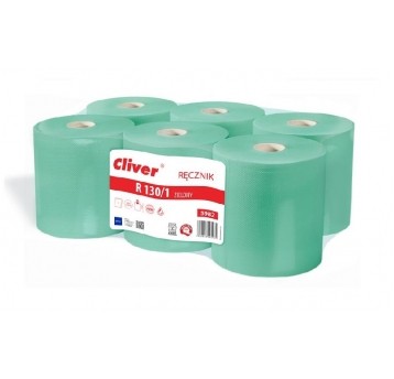 Ręcznik papiero 1W 130m CLIVER R130/1 ZIELONY 6rol