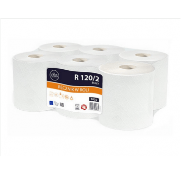 Ręcznik papierowy 2W 120m ELLIS R120/2 BIAŁY 6rol