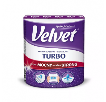 Ręcznik papierowy 3W VELVET TURBO 340list 1rol /6