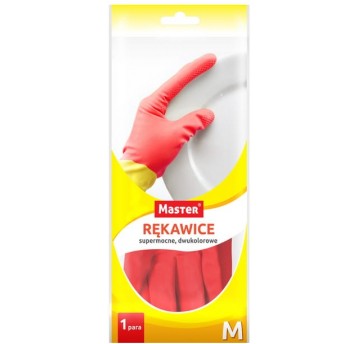 Rękawice gospod supermoc dwukolorowe MASTER M /144