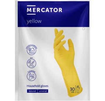 Rękawice gumowe YELLOW IDEALL żółte rozm XL /240