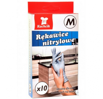 Rękawice nitrylowe KUCHCIK 10szt roz. M