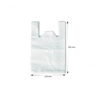 Reklamówka HDPE 25/45 DUO SW | Grub.pon.15um/30