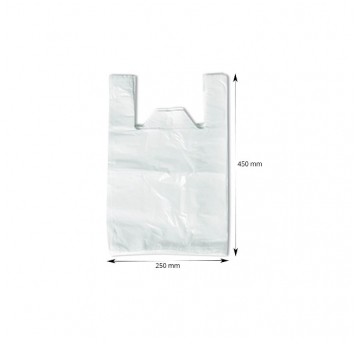Reklamówka HDPE 25x45 DUO SW | Grub.pon.15um/30