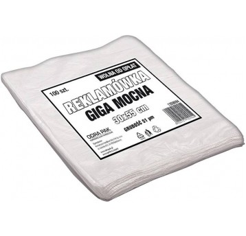 Reklamówka LDPE 30x55cm GIGA MOCNA 51µm 100szt /5
