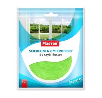 Ścierka mikrofibra 34x34 300g MASTER SZYBY 1szt/50