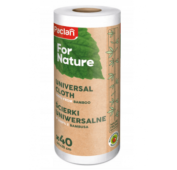 Ścierka na rolce bambus For Nature 24x30cm 40szt
