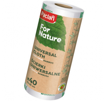 Ścierka na rolce bambus For Nature 24x30cm 40szt