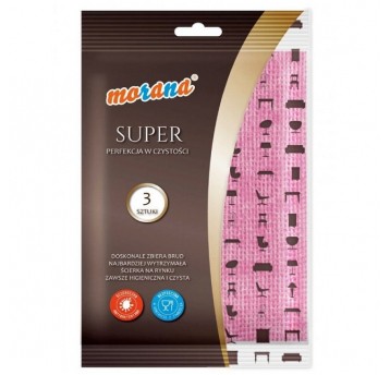 Ścierka wiskoza 51x34 80g MORANA 3szt /28