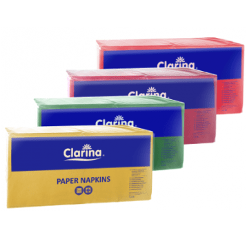 Serwetka 33x33 1W 500szt CLARINA ŻÓŁTA