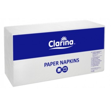 Serwetka 33x33 1W CLARINA BIAŁA 500szt /10