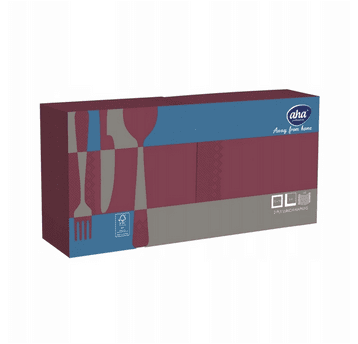 Serwetka 33x33 2W 250szt AHA AFH BORDO 309 /8