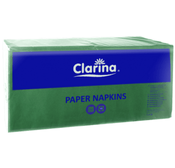 Serwetka 33x33 2W 250szt CLARINA ZIELONA