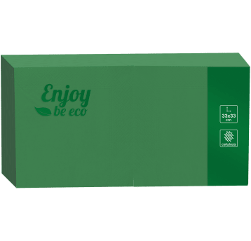 Serwetka 33x33 2W 250szt ENJOY ZIELONA /10