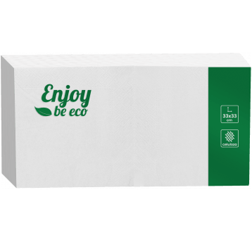 Serwetka 33x33 2W ENJOY BIAŁA 250szt /10