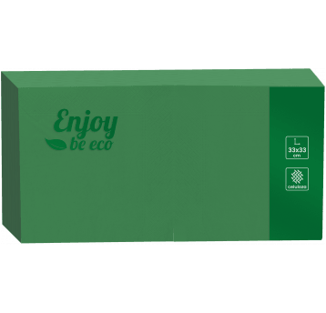 Serwetka 33x33 2W ENJOY ZIELONA 250szt /10