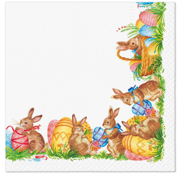 Serwetka 33x33 wzór 3W EASTER FEVER 20szt /12