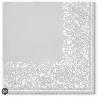 Serwetka 33x33 wzór 3W ELEGANT SILVER 20szt /12