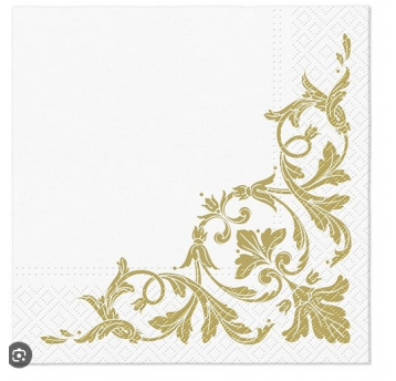 Serwetka 33x33 wzór 3W MOTIF GOLD 20szt /12