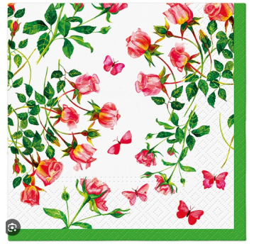 Serwetka 33x33 wzór 3W TINY ROSES 20szt /12