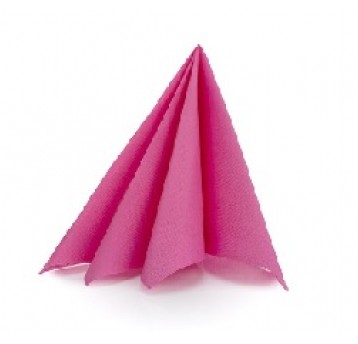 Serwetka 38X38 z paskiem TENDENCE C RÓŻOWA 50szt