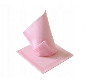 Serwetka 38X38 z paskiem TENDENCE JASNO-RÓŻ 50szt